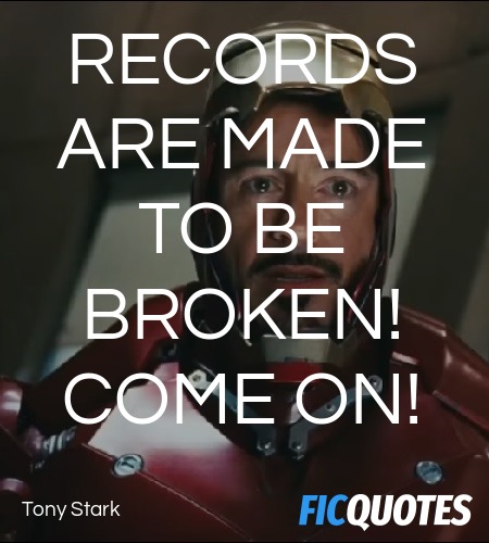 Records are made to be broken! Come on! image