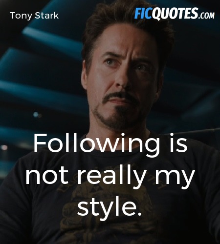 Following is not really my style. image